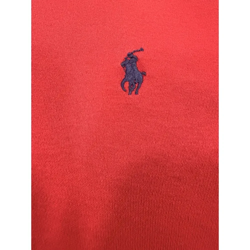 Polo Ralph Lauren Custom Fit Polo Shirt Red Pony Short Sleeve Men Large L